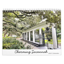 Calendrier charmant de Savannah 2027