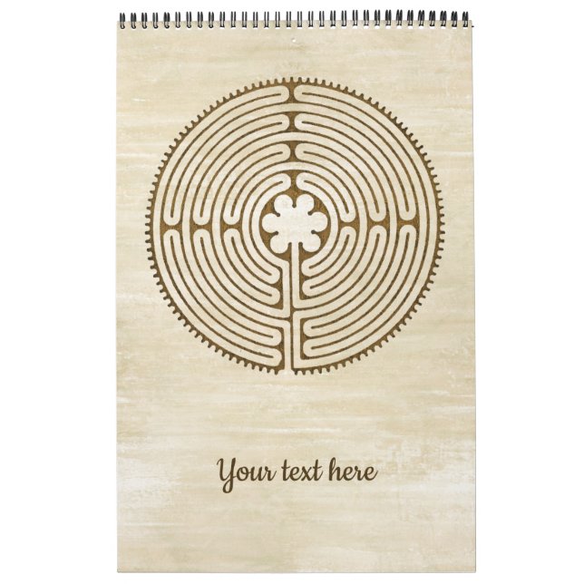 Calendrier Chartres Labyrinthe - Symbole spirituel Antique 1 (Protection)