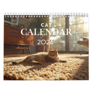 Calendrier Chat 2026 | Calendrier Mural 12 Mois