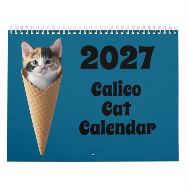 Calendrier Chat Calico 2027 (Protection)