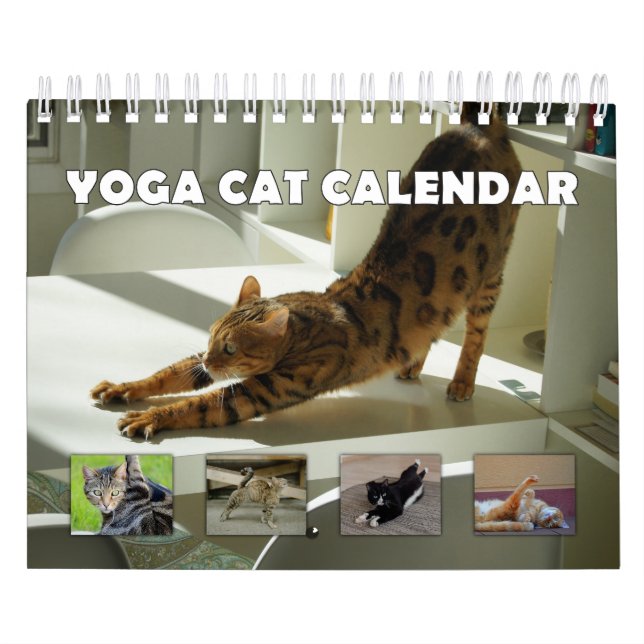 Calendrier Chat de Yoga (Protection)