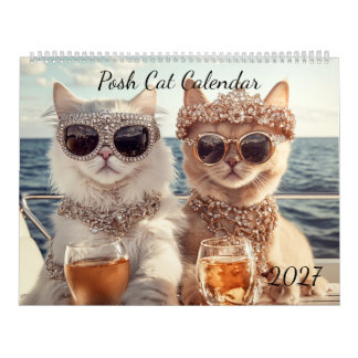 Calendrier Chat Élégant 2027 Chat