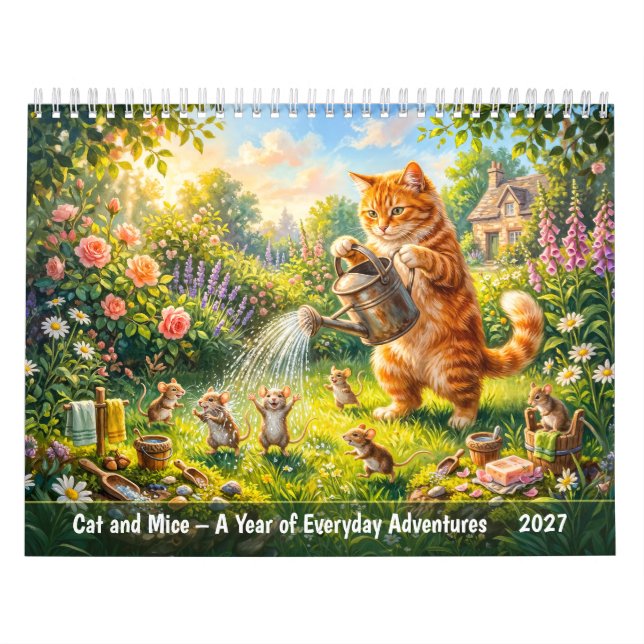 Calendrier Chat et Souris - Une année d'aventures quotidienne (Protection)