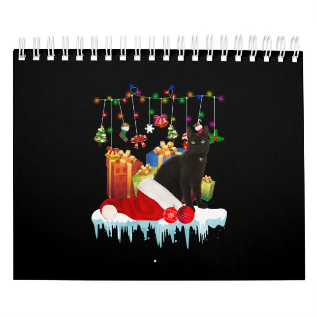 Calendrier Chat Noir Présent De Mon Noël (Protection)