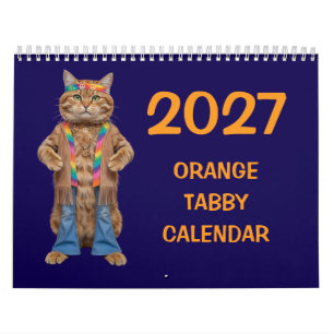 Calendrier Chat Orange Tabby 2027