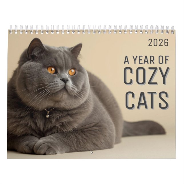 Calendrier Chats Coquets 2026 (Protection)