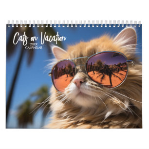 Calendrier Chats en vacances