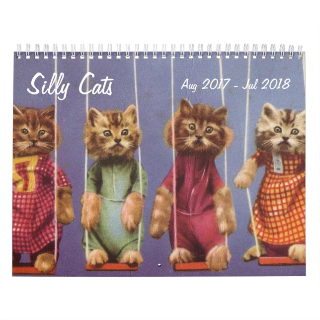 Calendrier Chats et chatons idiots - août 2017-juillet 2018 (Protection)