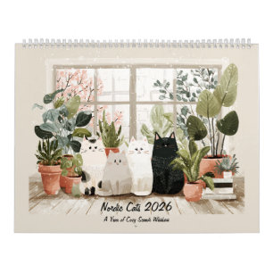 Calendrier Chats Nordiques Fantaisistes   Maison Cosy Scandin