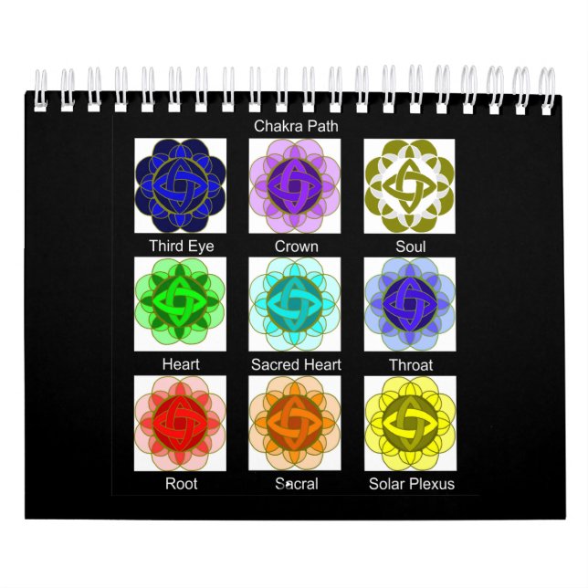 Calendrier "Chemin Chakra" Guérir les Mandalas (Protection)