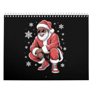 Calendrier Chemise de Noël afro-américaine pour Noël Père Noë