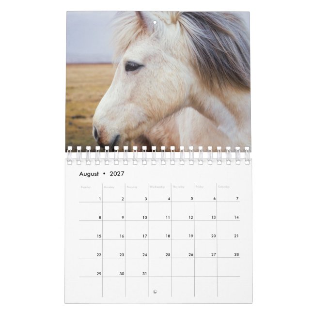 Calendrier Cheval (Aug 2027)