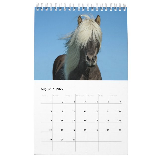 Calendrier Cheval 2017 (Aug 2027)