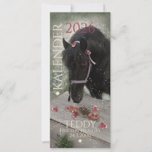 Calendrier Cheval - Carte de vœux 2026