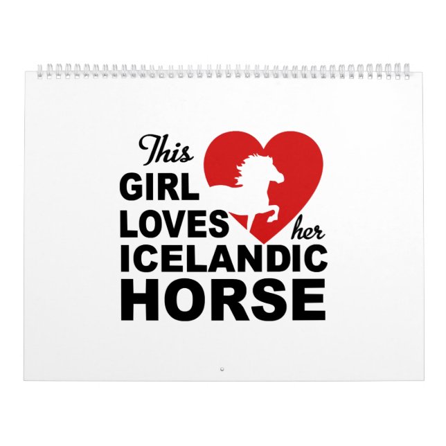 Calendrier Cheval islandais (Protection)