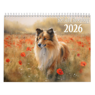Calendrier Chien de mer des Shetland 2026
