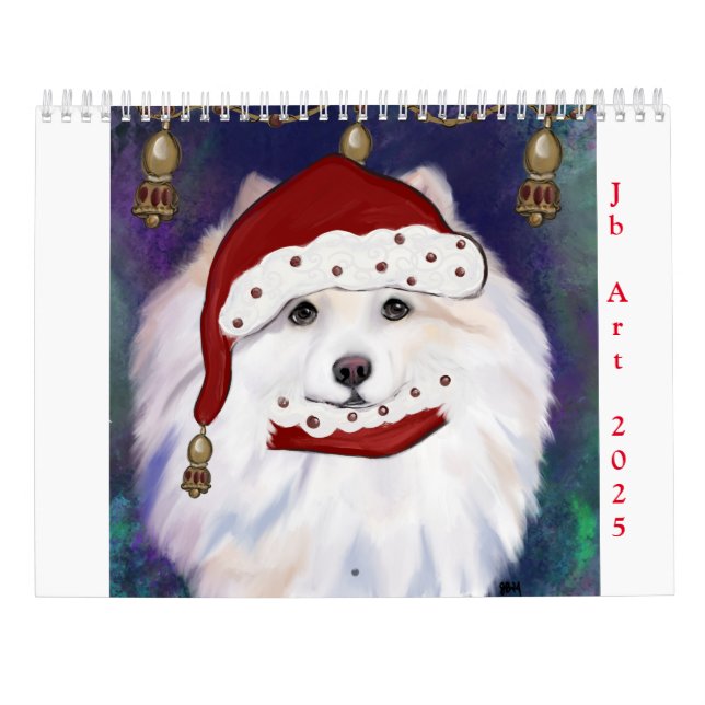 CALENDRIER CHIEN ESKIMO AMÉRICAIN (Dos)