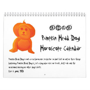 Calendrier Chien principal de citrouille
