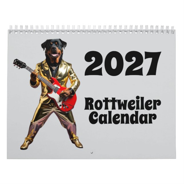Calendrier Chien Rottweiler 2027 (Protection)