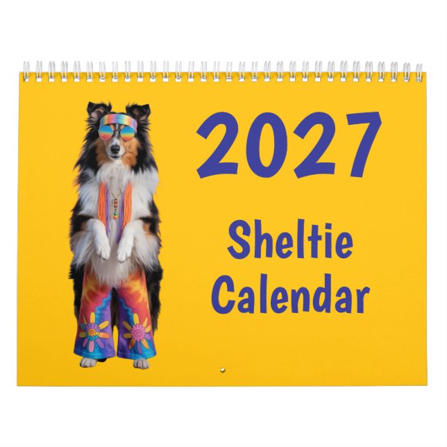 Calendrier Chien Sheltie 2027 (Protection)