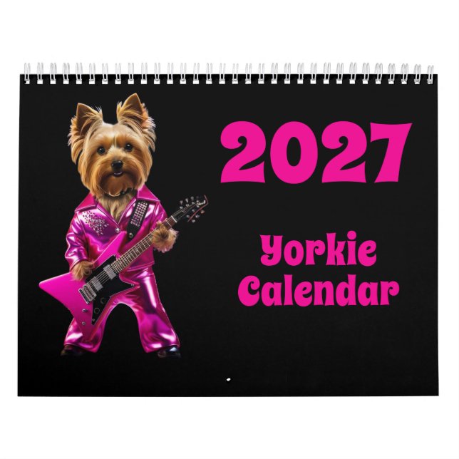 Calendrier Chien Yorkie 2027 (Protection)