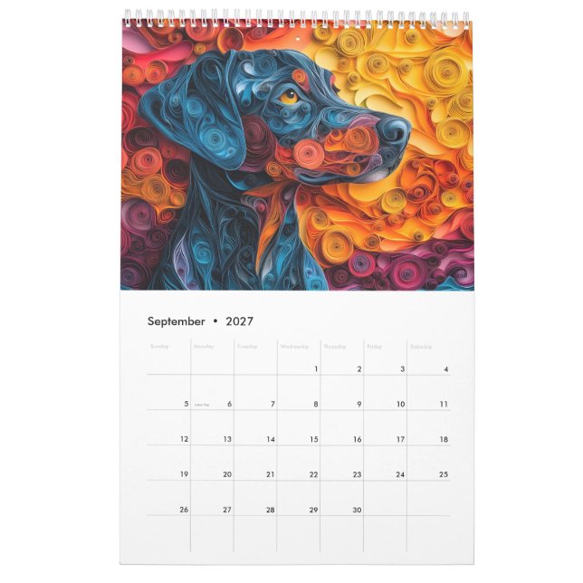 Calendrier Chiens (Sep 2027)