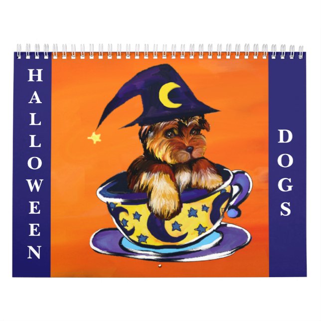 CALENDRIER CHIENS D'HALLOWEEN (Protection)