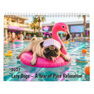 Calendrier Chiens Paresseux – Une année de pure détente