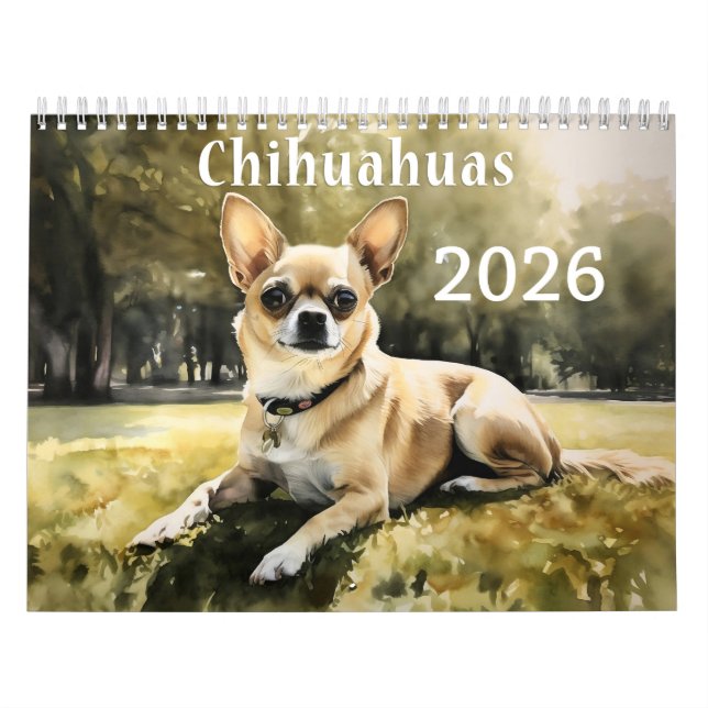 Calendrier Chihuahua 2026 (Protection)