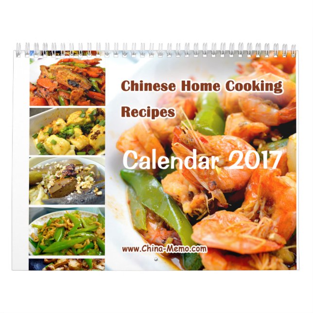 Calendrier chinois 2017 de recettes de cuisine (Protection)