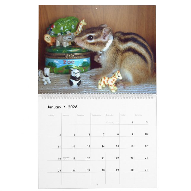 Calendrier chipmunk  (All country) (Jan 2026)