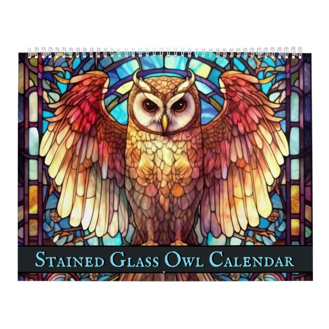 Calendrier Chouette en verre tendu (Protection)
