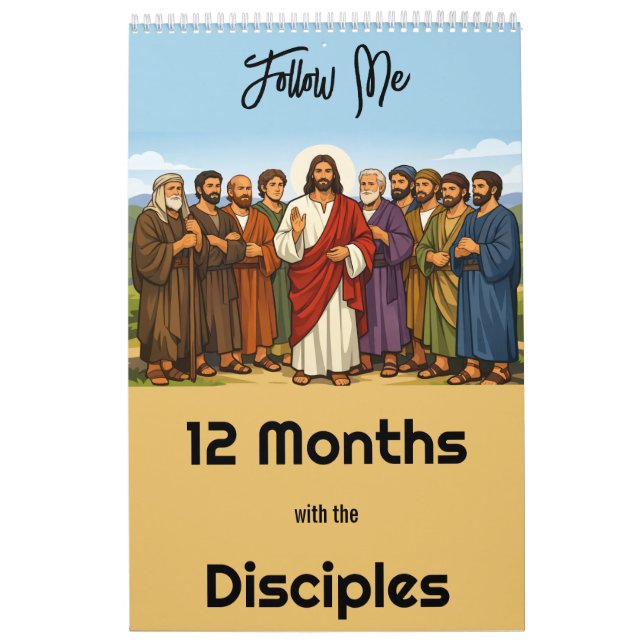 Calendrier chrétien 12 mois avec les disciples (Protection)