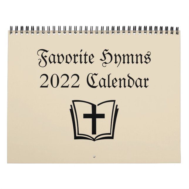 Calendrier chrétien 2022 - Hymnes favoris (Protection)