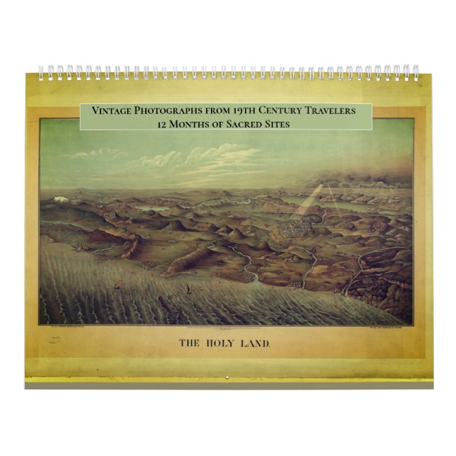 Calendrier Christian Holy Land Bible Scenes Family Calendar (Protection)