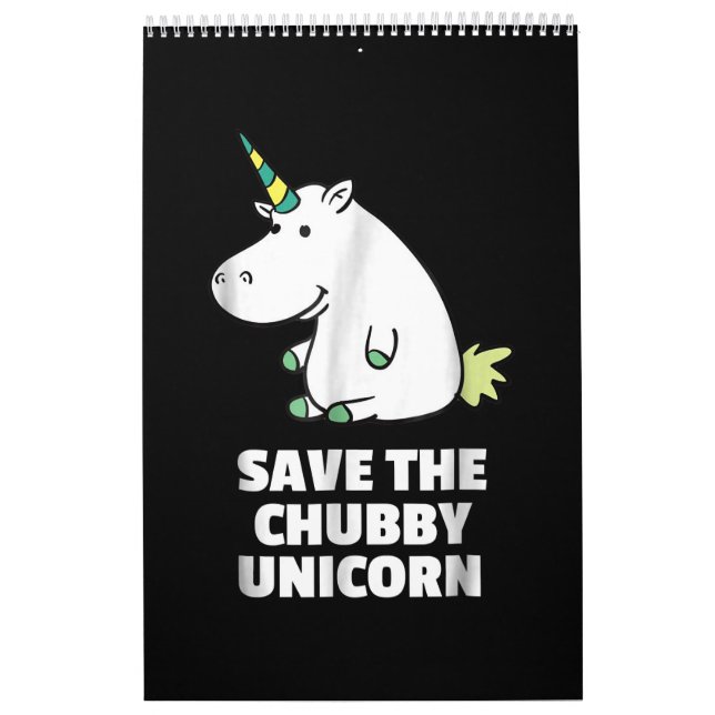 Calendrier Chubby Unicorn Cute Hippo Don Pour Tante (Protection)