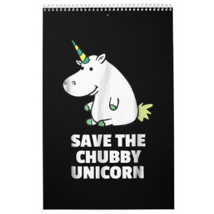 Calendrier Chubby Unicorn Cute Hippo Don Pour Tante