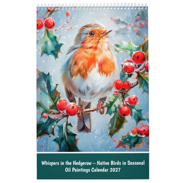 Calendrier Chuchotements dans la haie – Oiseaux indigènes en  (Protection)