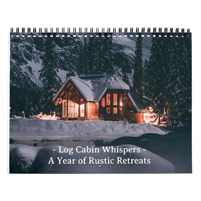 Calendrier Chuchotements de cabane en rondins : Une année de  (Protection)