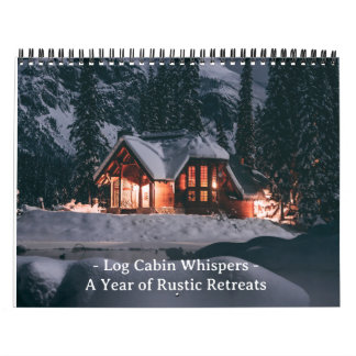 Calendrier Chuchotements de cabane en rondins : Une année de 