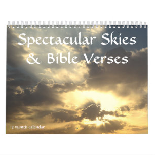 Calendrier Ciels spectaculaires & Versets bibliques Calendrie
