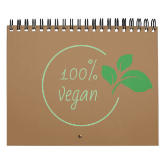 Calendrier Cien por ciento vegano | One hundred percent vegan