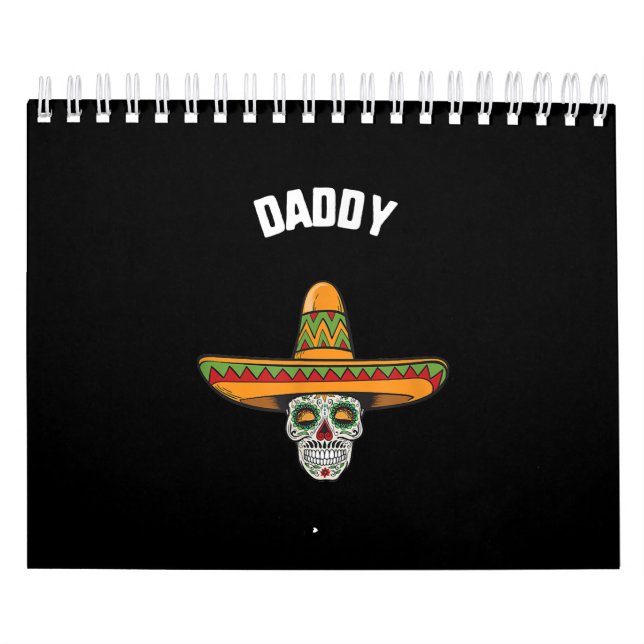 Calendrier Cinco De Mayo Daddy Sugar Skull Sombrero Taco (Protection)
