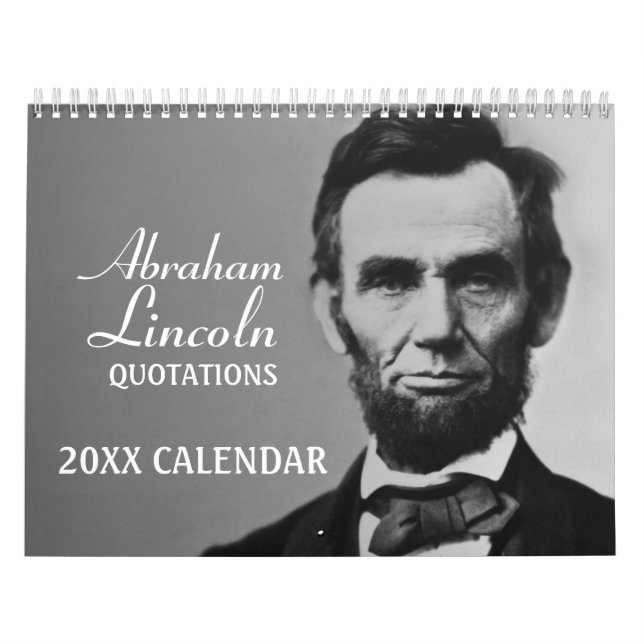 Calendrier Citations de Abe Lincoln avec photo (Protection)
