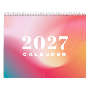 Calendrier Citations de motivation Dégradé de fluide coloré
