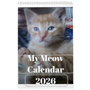 Calendrier Citations de photos de mon propre chat Personnalis