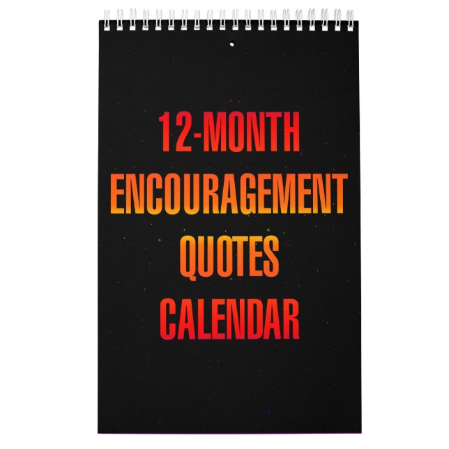 Calendrier Citations d'encouragement de 12 mois (Protection)