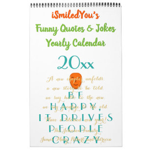 Calendrier Citations et blagues amusantes Humour 2025 Custom 