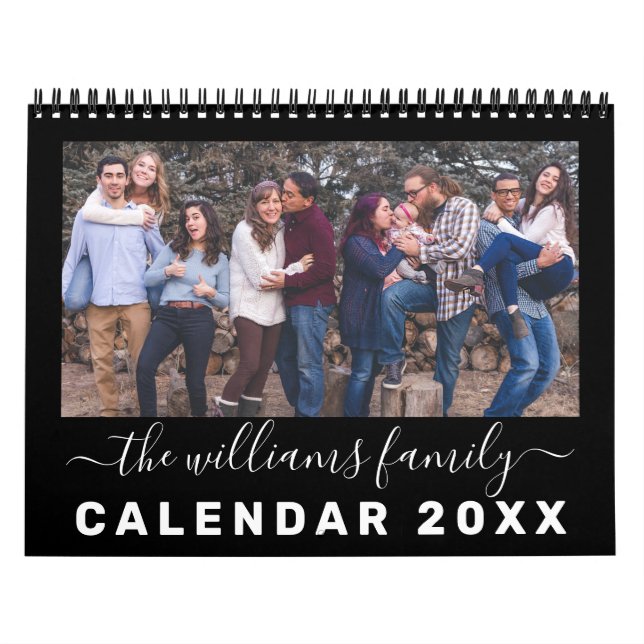 Calendrier Citations familiales modernes et élégantes 12 mois (Protection)