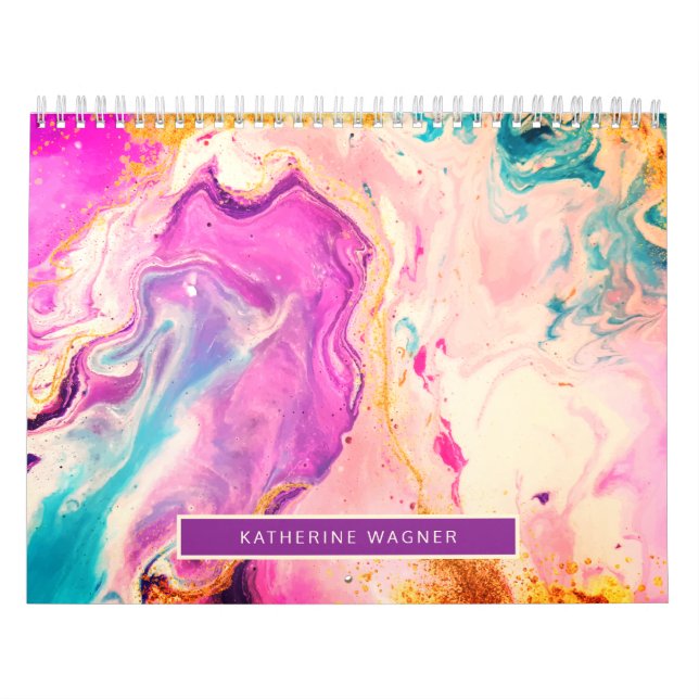 Calendrier Citations Inspirationnelles Abstraites de la peint (Protection)